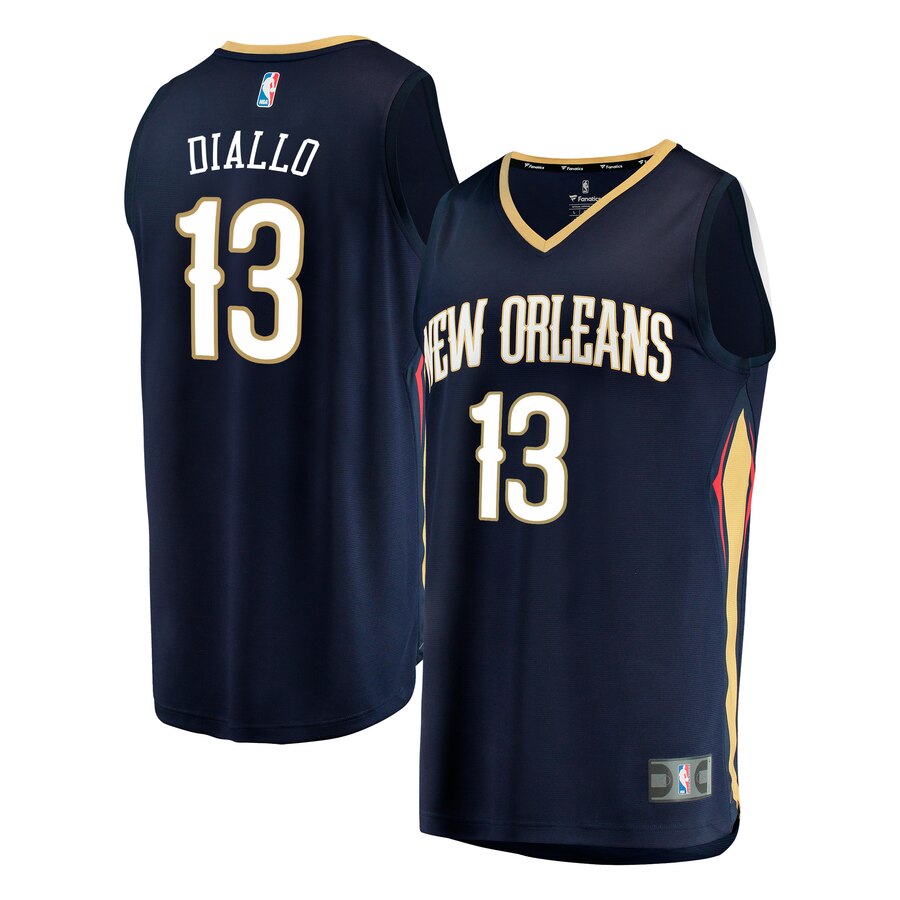 Cheick Diallo New Orleans Pelicans Fanatics Branded Youth Fast Break Player Basketball Jersey - Icon Edition - Navy