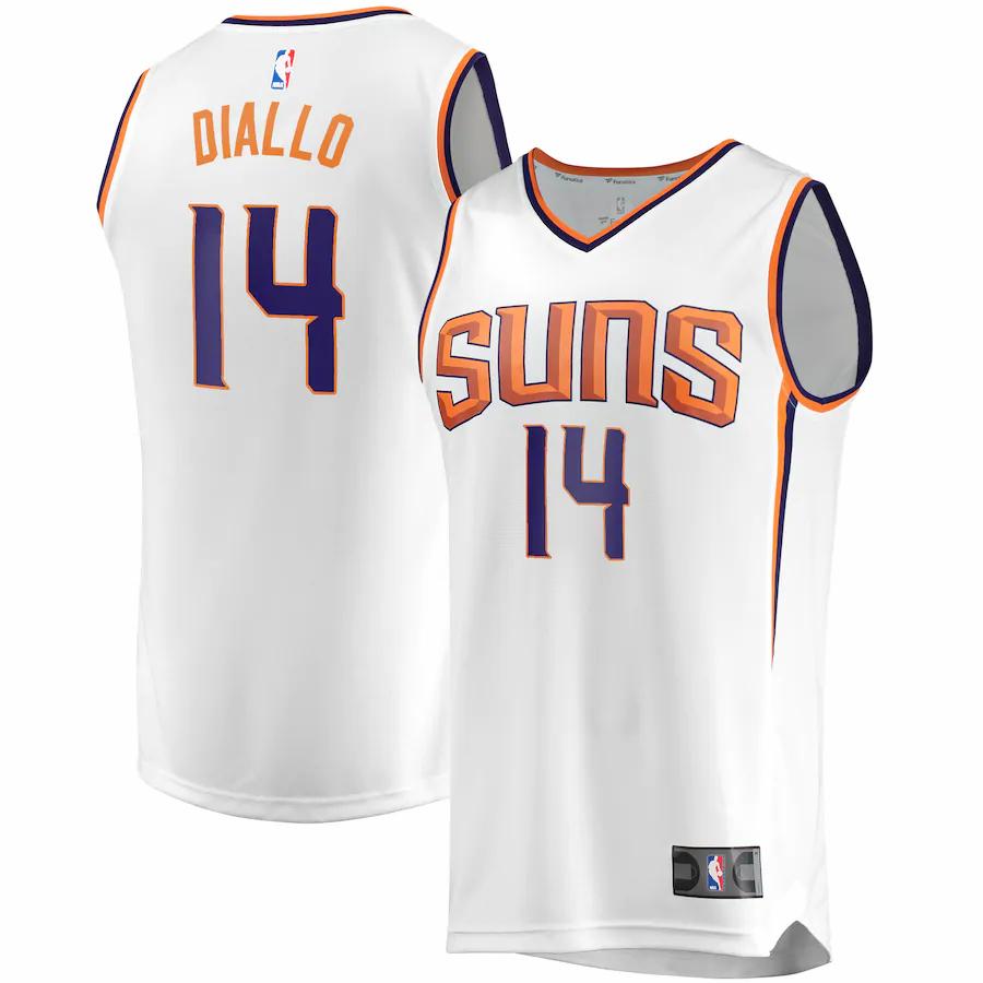 Cheick Diallo Phoenix Suns Fanatics Branded Fast Break Player Replica Basketball Jersey - Association Edition - White