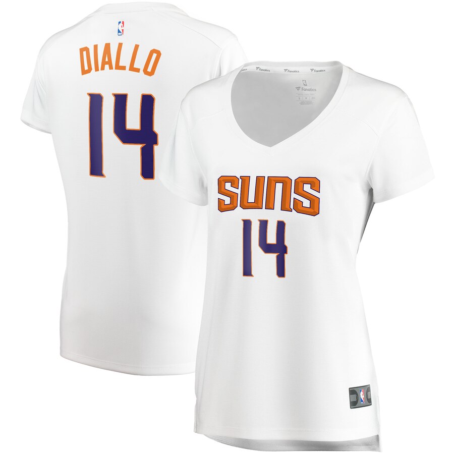 Cheick Diallo Phoenix Suns Fanatics Branded Women's Fast Break Player Replica Basketball Jersey - Association Edition - White