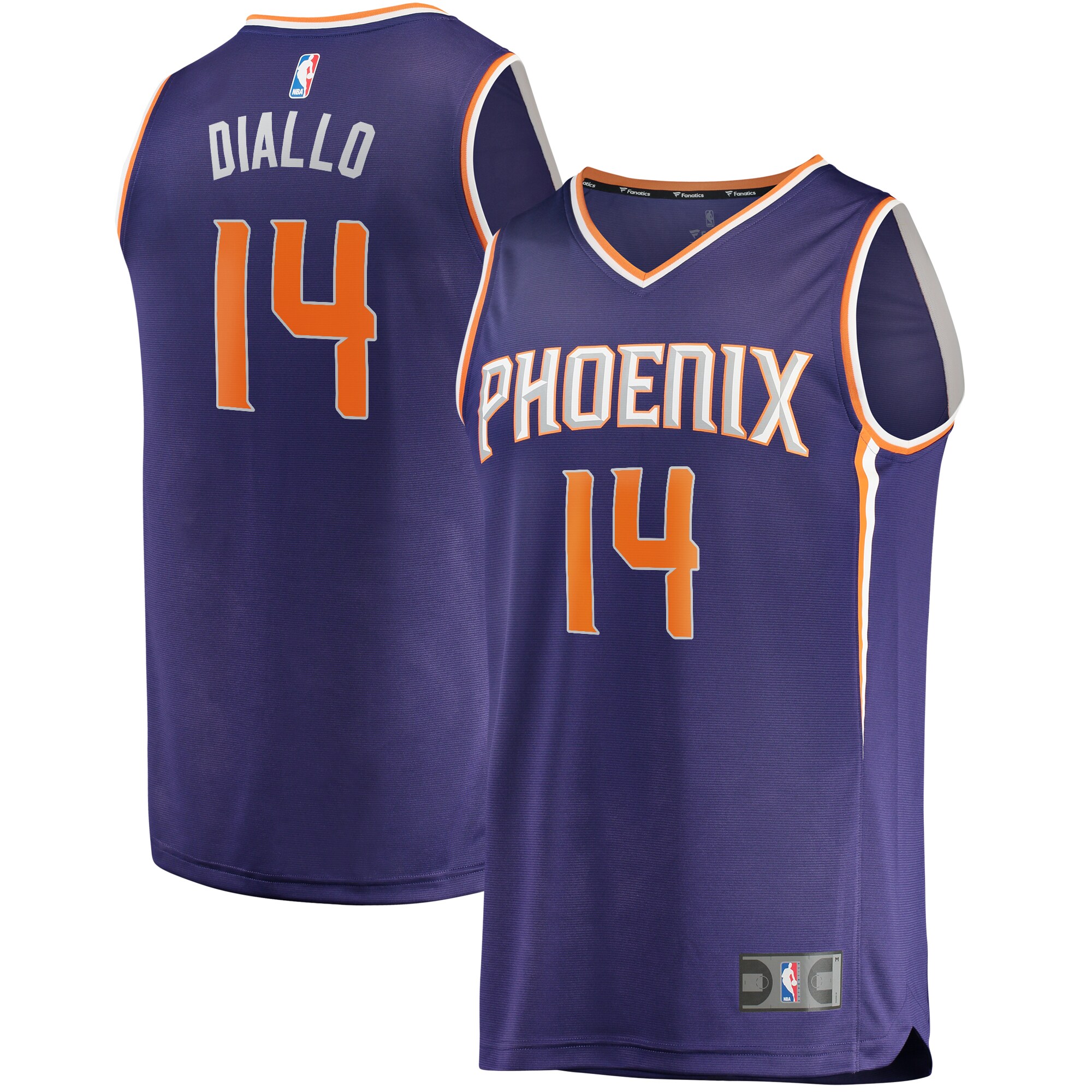 Cheick Diallo Phoenix Suns Fanatics Branded Youth Fast Break Replica Player Basketball Jersey - Icon Edition - Purple