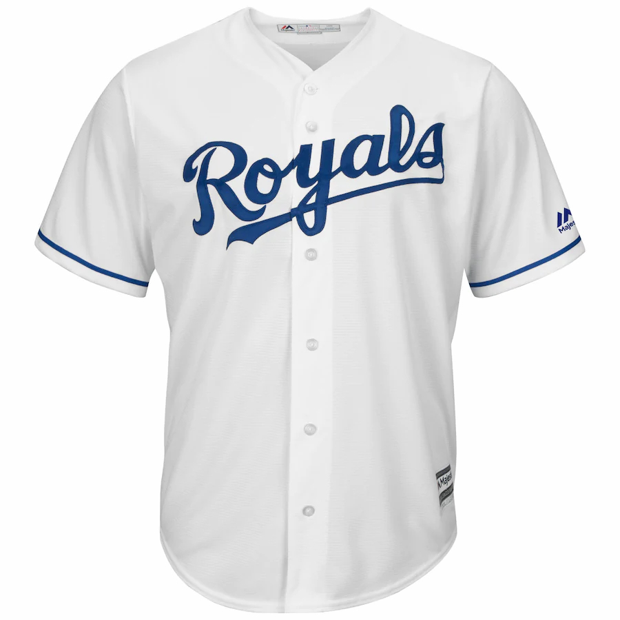 Alternative view of Cheslor Cuthbert Kansas City Royals Majestic Home Cool Base Player Baseball Jersey - White Color