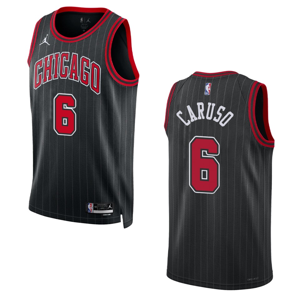 Chicago Bulls Alex Caruso 2022-23 Statement Edition Black Swingman Basketball Jersey