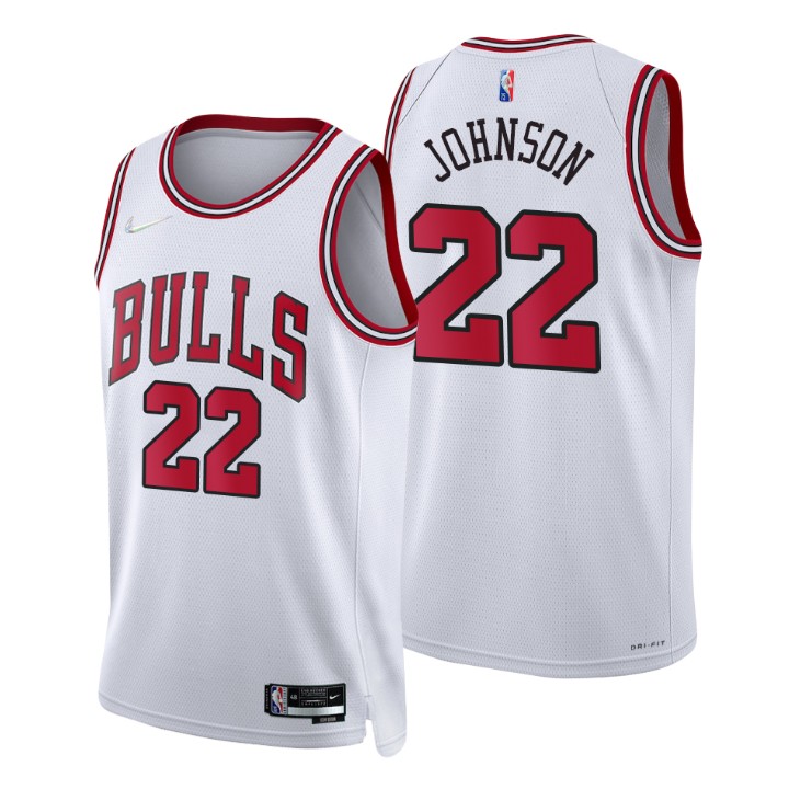 Chicago Bulls Alize Johnson 75th Anniversary Diamond Basketball Jersey Association