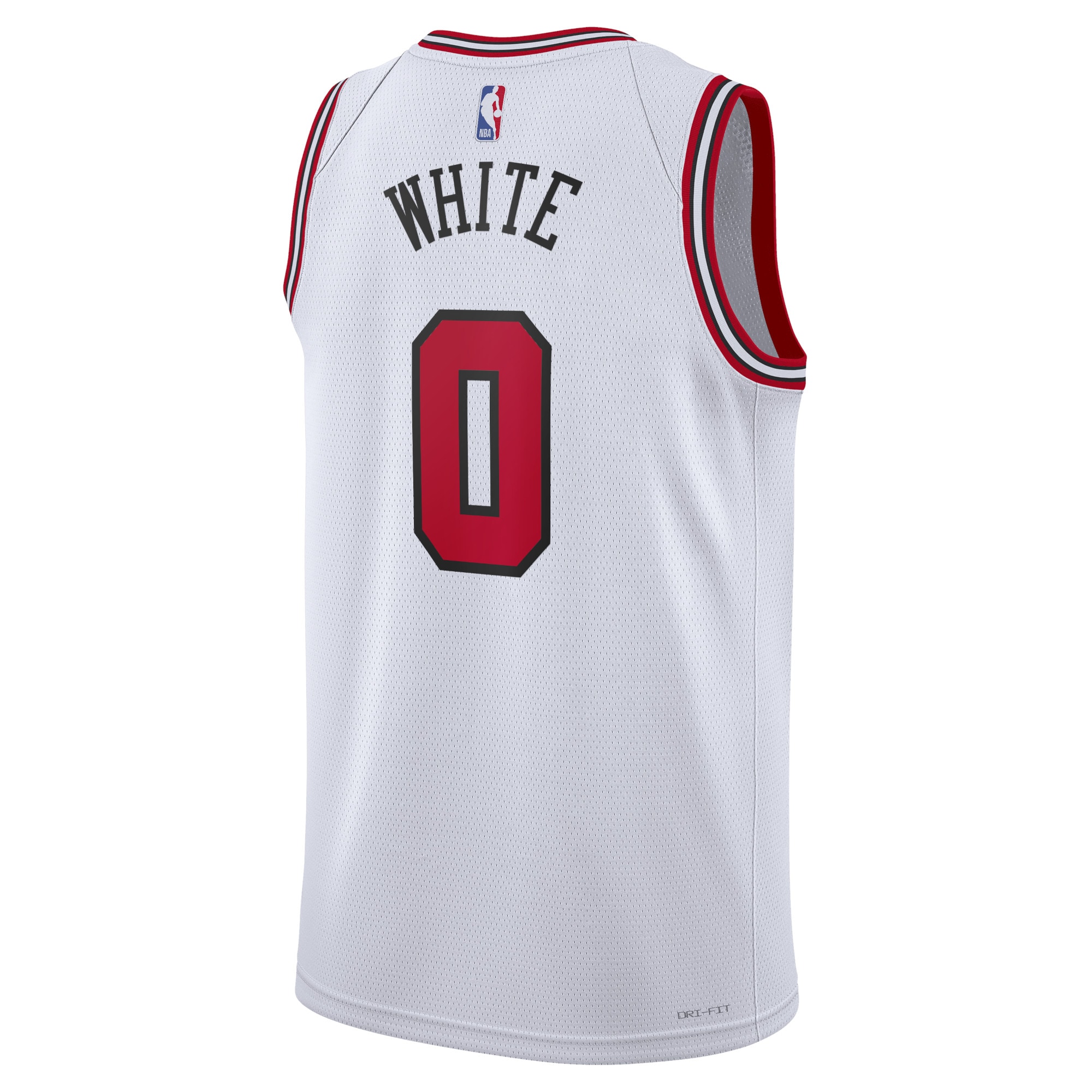 Alternative view of Chicago Bulls Association Edition Swingman Basketball Jersey - White - Coby White - Unisex - JS624 