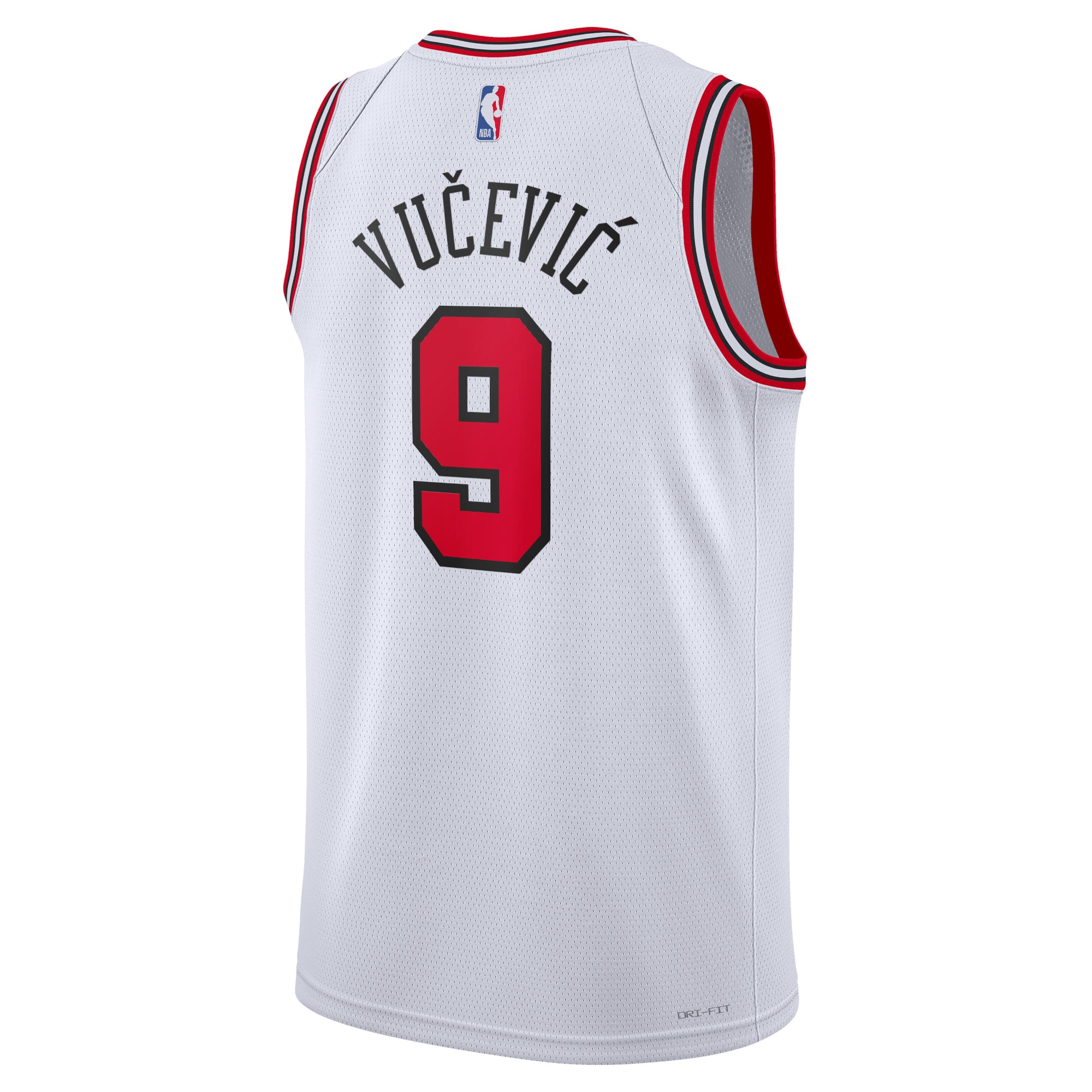 Alternative view of Chicago Bulls Association Edition Swingman Basketball Jersey - White - Nikola Vučević - Unisex - JS740 