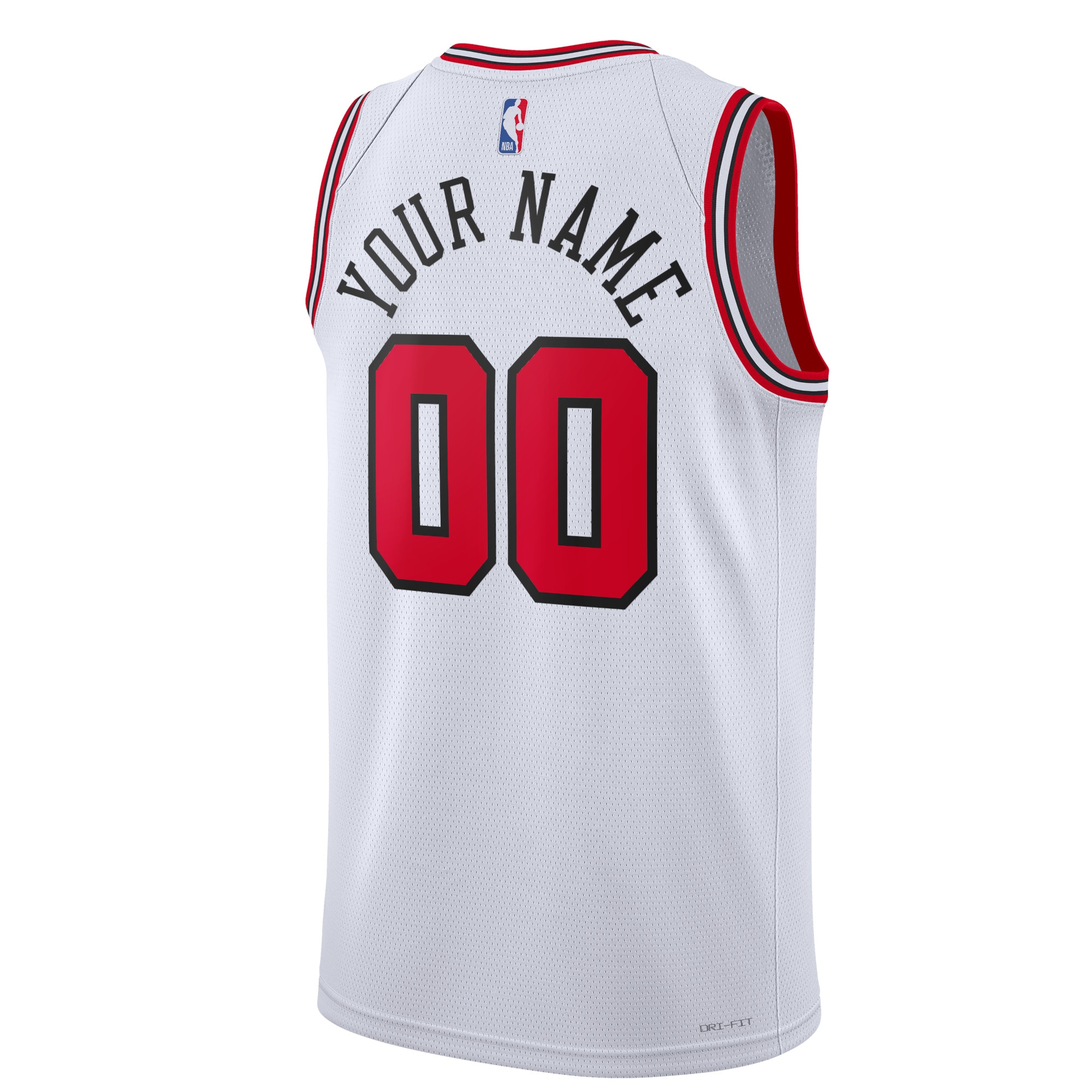Alternative view of Chicago Bulls Association Swingman Basketball Jersey - Custom - Unisex - JS611 