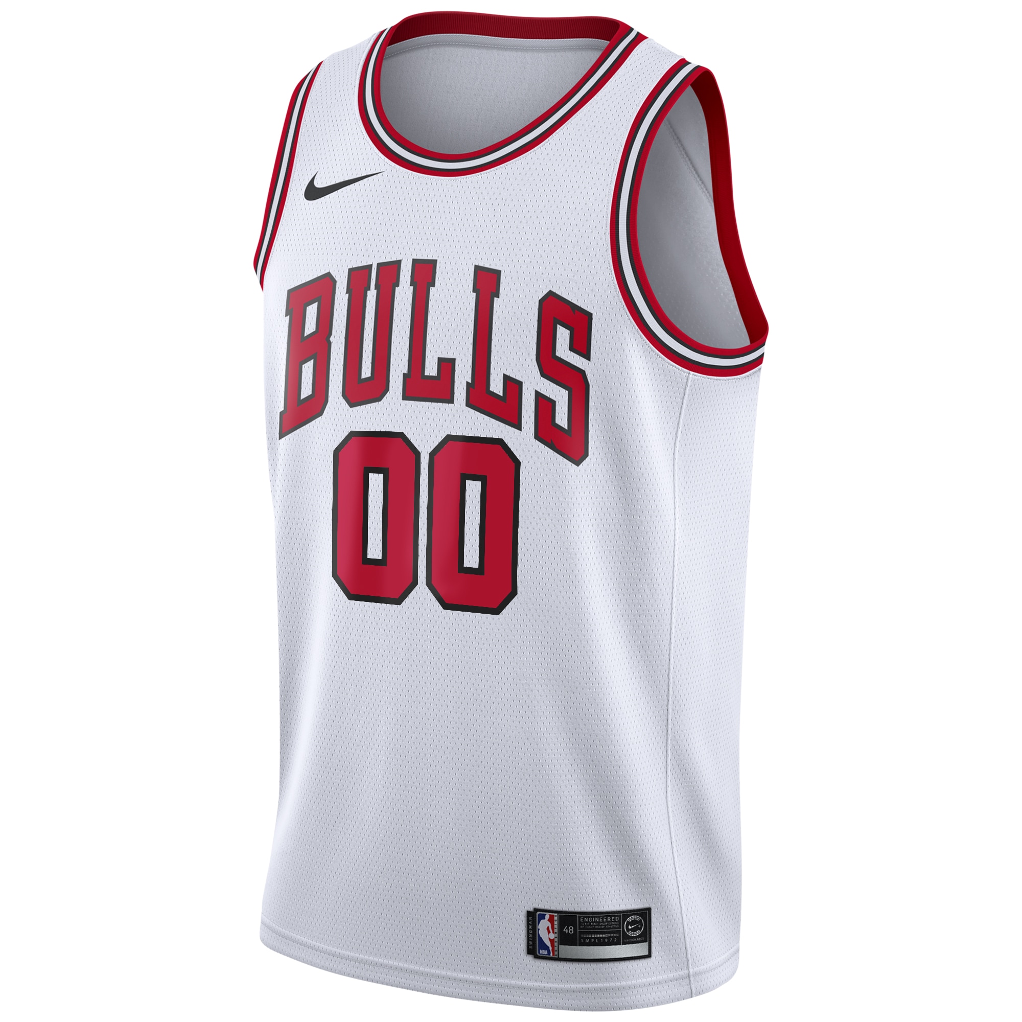 Alternative view of Chicago Bulls Association Swingman Basketball Jersey - Custom - Youth - JS436 