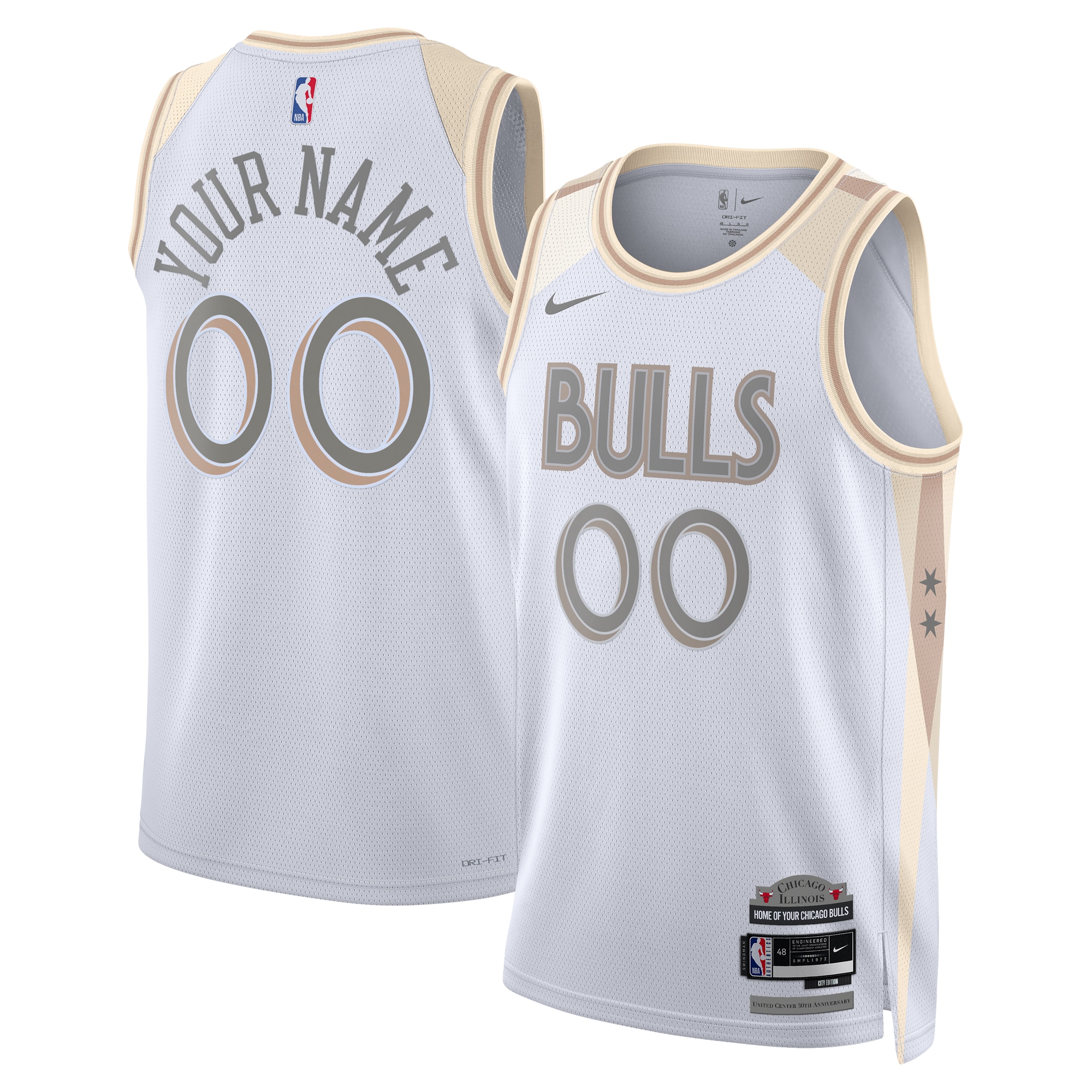 Chicago Bulls City Edition Swingman Basketball Jersey 2024 - Custom - Unisex - JS370 