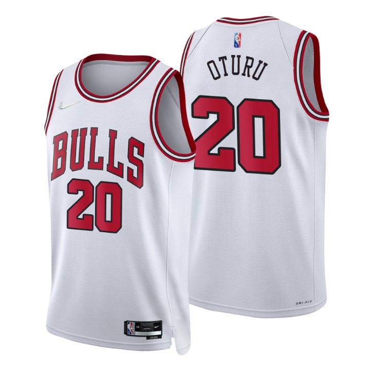Chicago Bulls Daniel Oturu 75th Anniversary Diamond Basketball Jersey Association