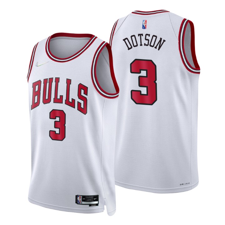 Chicago Bulls Devon Dotson 75th Anniversary Diamond Basketball Jersey Association
