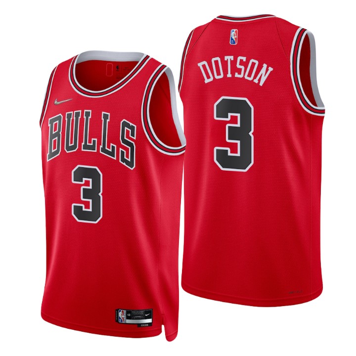 Chicago Bulls Devon Dotson 75th Anniversary Diamond Basketball Jersey Icon