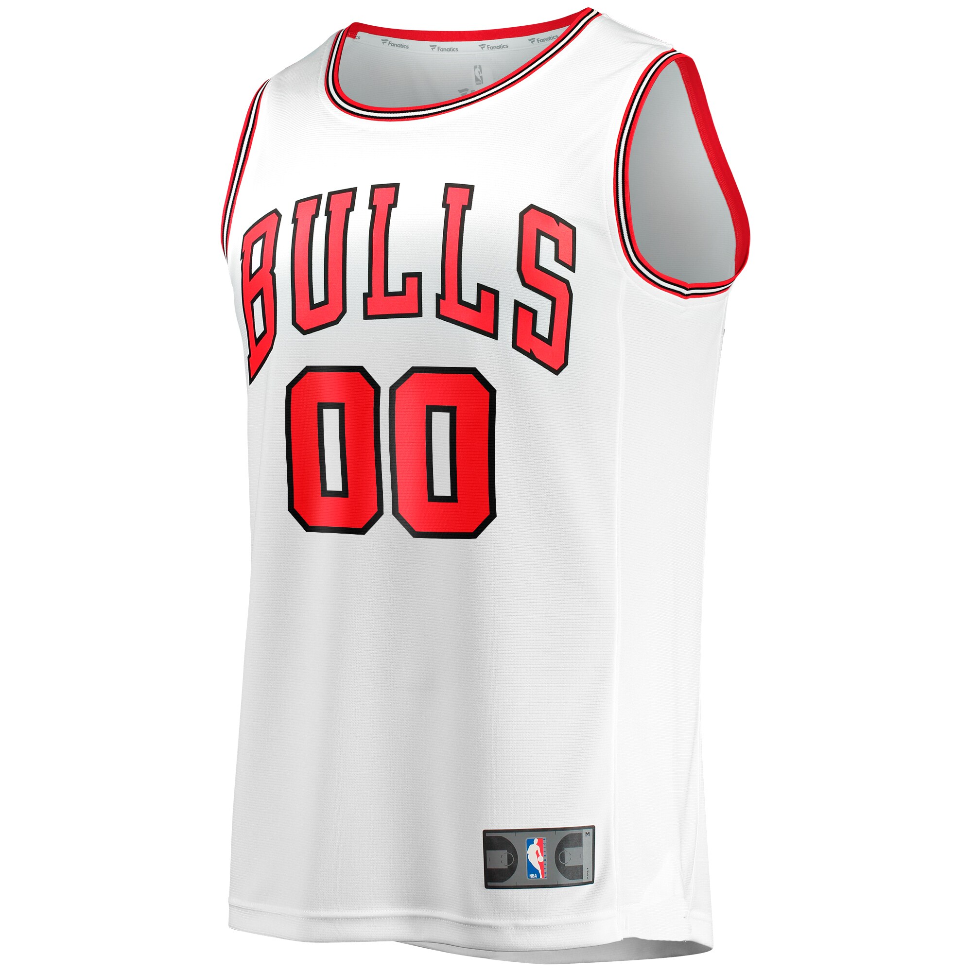 Alternative view of Chicago Bulls Fanatics Youth Fast Break Replica Custom Basketball Jersey - Association Edition - White