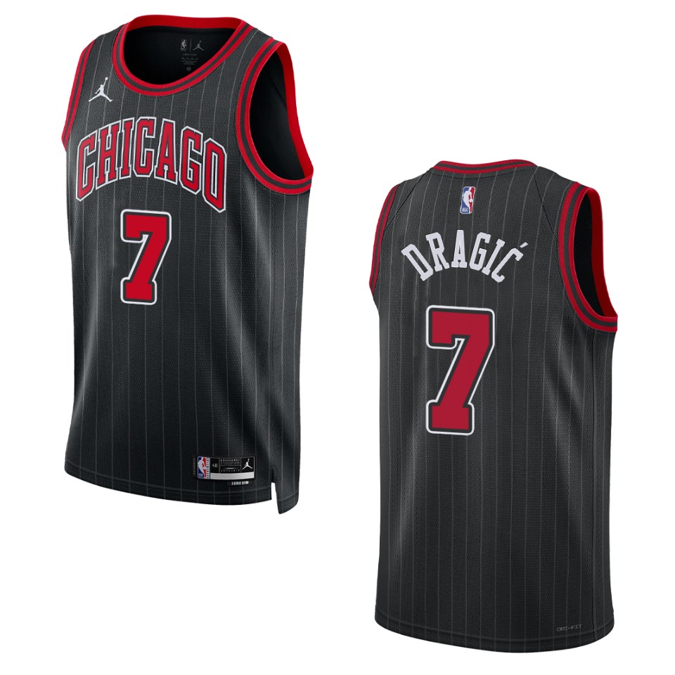 Chicago Bulls Goran Dragic 2022-23 Statement Edition Black Swingman Basketball Jersey