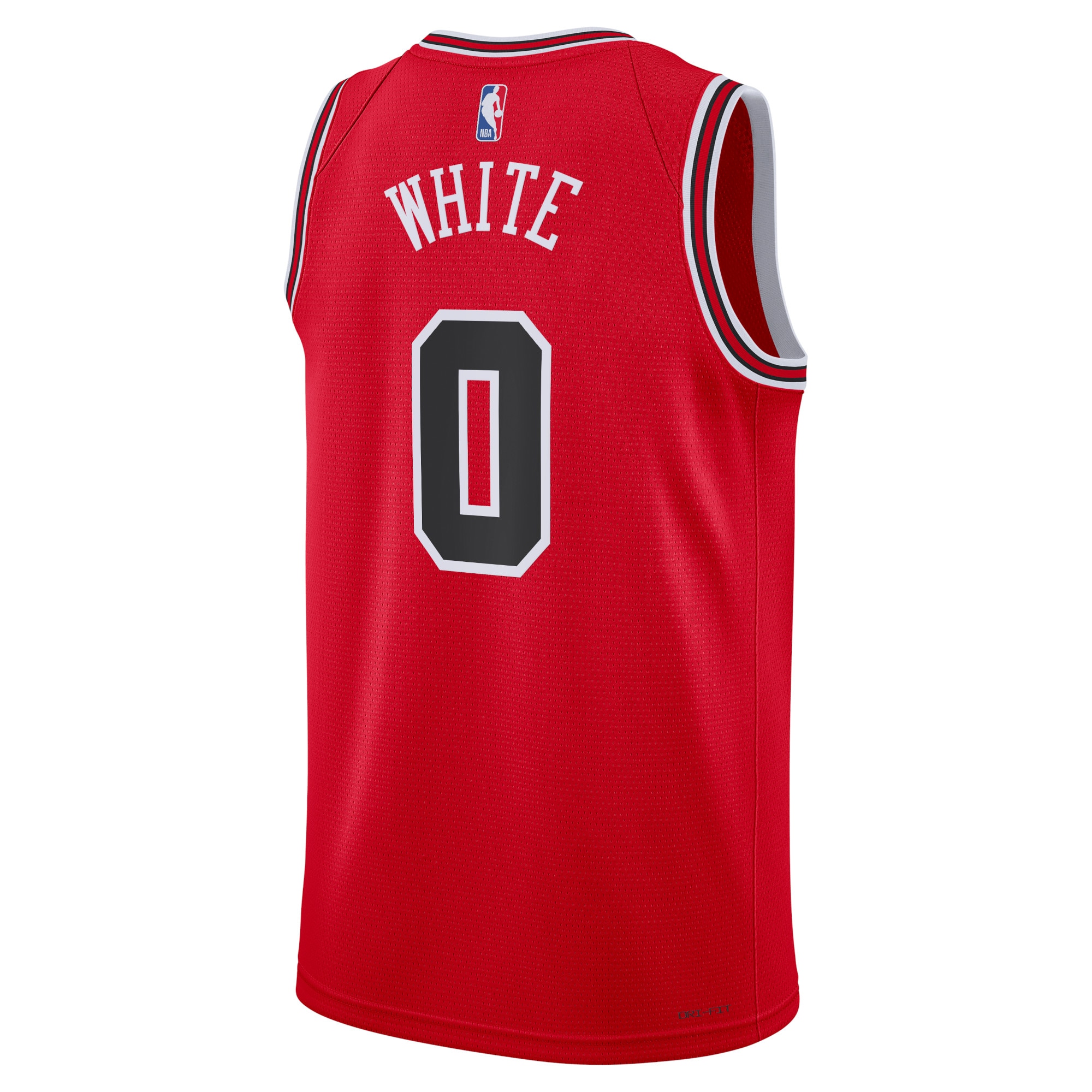 Alternative view of Chicago Bulls Icon Edition Swingman Basketball Jersey - Red - Coby White - Unisex - JS168 