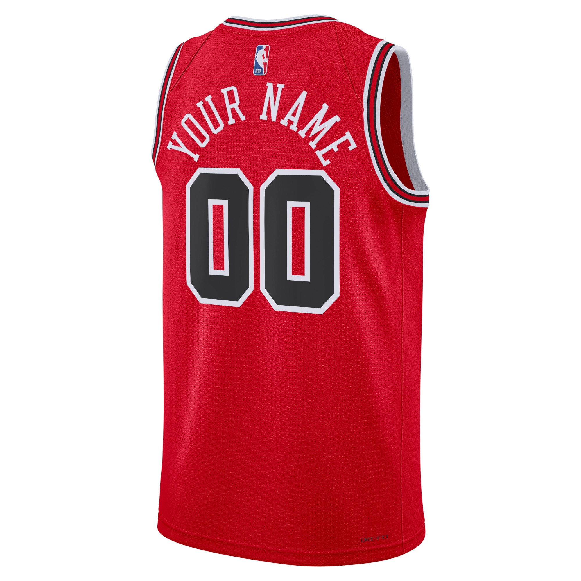 Alternative view of Chicago Bulls Icon Swingman Basketball Jersey - Custom - Unisex - JS986 