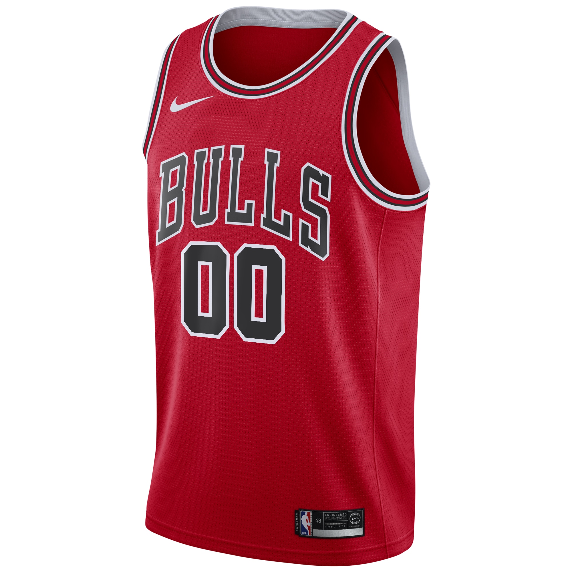 Alternative view of Chicago Bulls Icon Swingman Basketball Jersey - Custom - Youth - JS786 