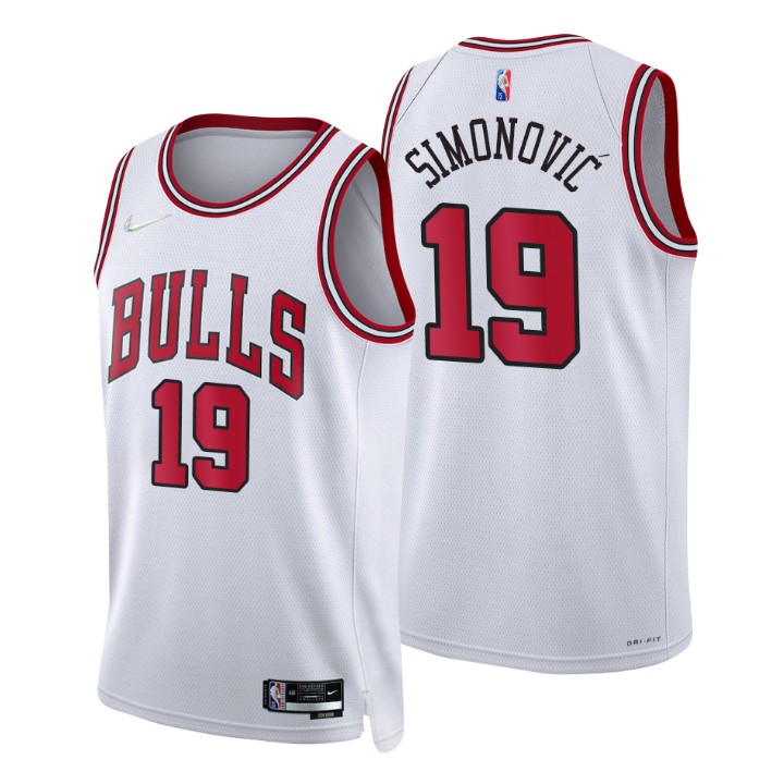 Chicago Bulls Marko Simonovic 75th Anniversary Diamond Basketball Jersey Association