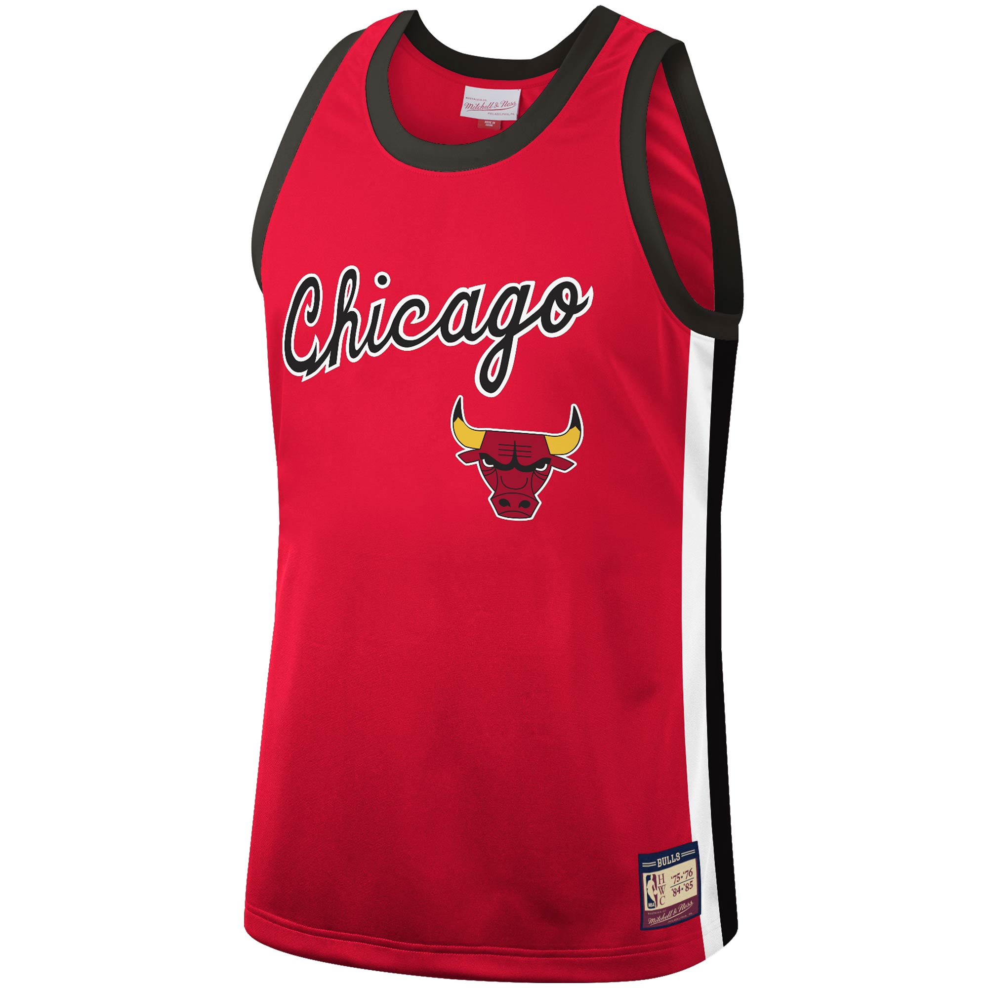 Alternative view of Chicago Bulls Mitchell & Ness Hardwood Classics Team Heritage Fashion Basketball Jersey - Red