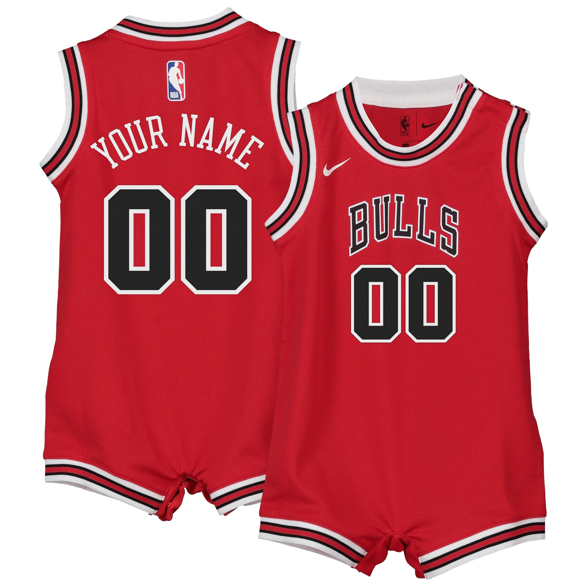 Chicago Bulls Onesie Basketball Jersey - Custom - Infant - JS332 