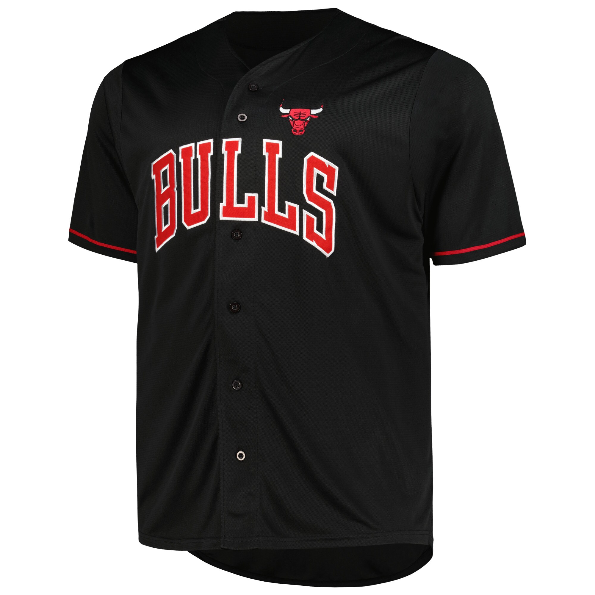Alternative view of Chicago Bulls Profile Big & Tall Pop Basketball Jersey – Black