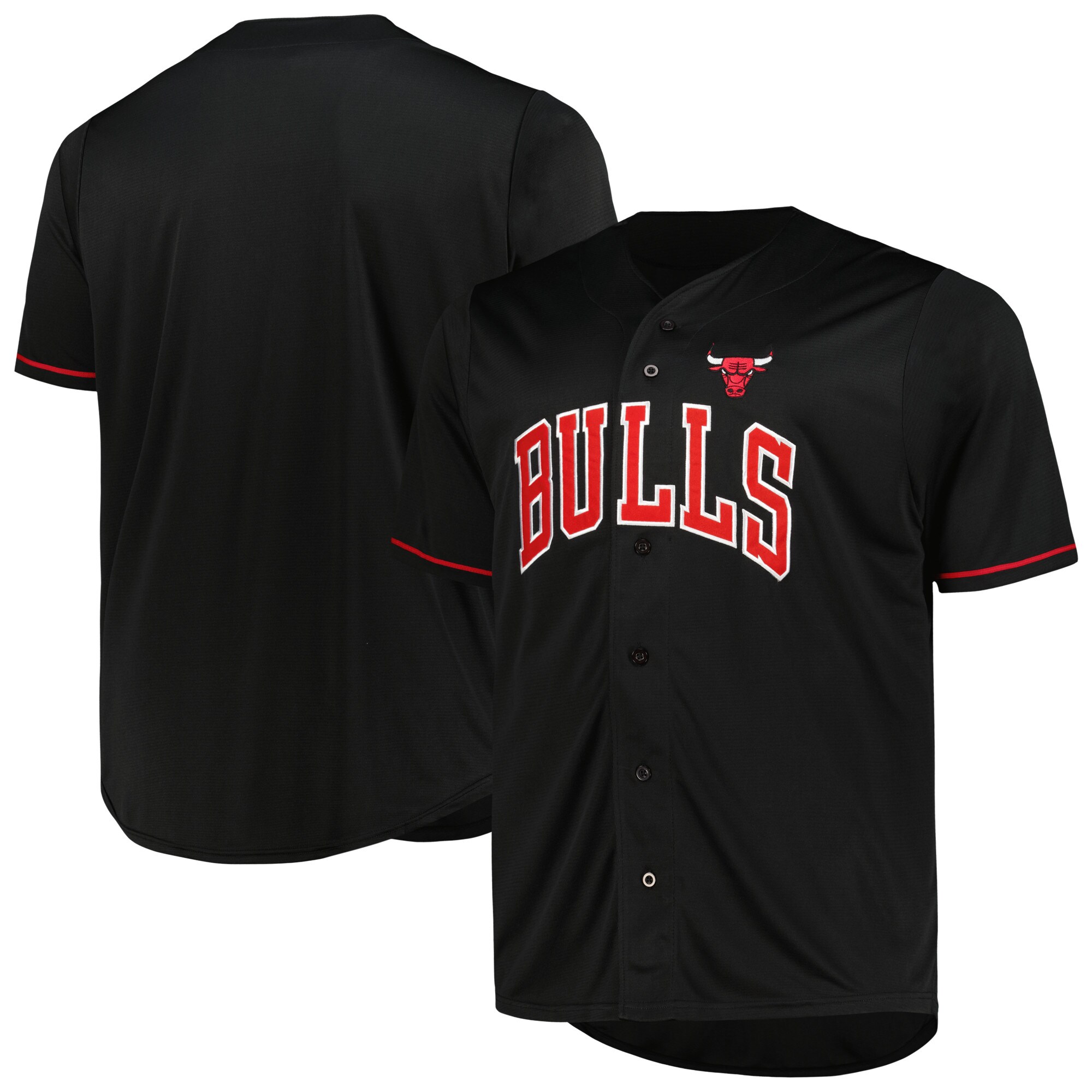 Chicago Bulls Profile Big & Tall Pop Basketball Jersey – Black