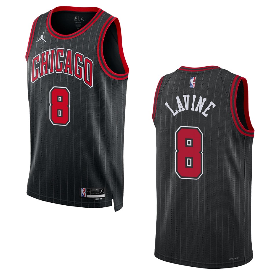 Chicago Bulls Zach Lavine 2022-23 Statement Edition Black Swingman Basketball Jersey