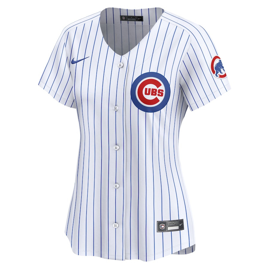 Alternative view of Chicago Cubs 2024 Jackie Robinson Day Home Limited Women Baseball Jersey - White