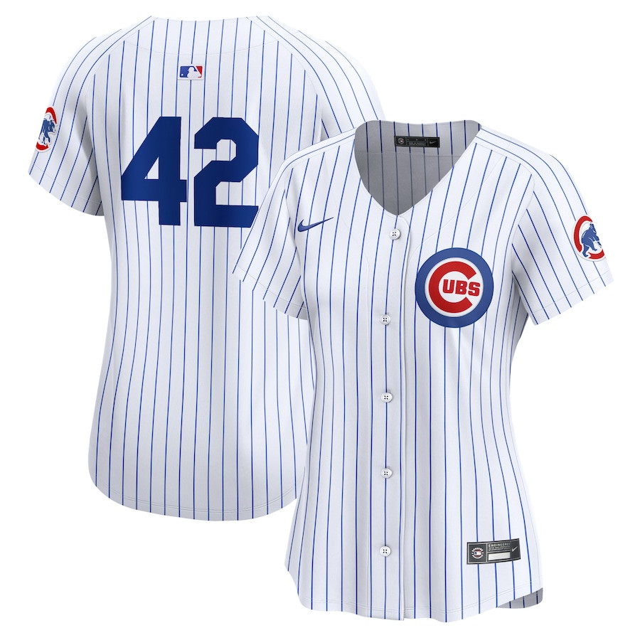 Chicago Cubs 2024 Jackie Robinson Day Home Limited Women Baseball Jersey - White