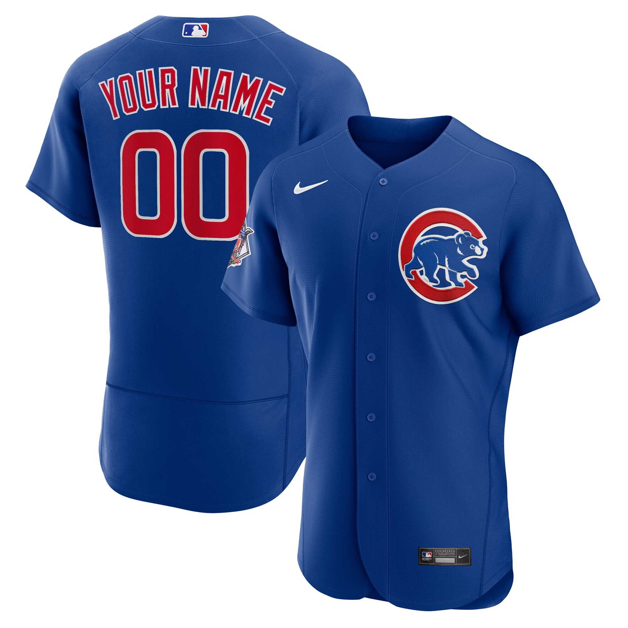 Chicago Cubs Alternate Authentic Custom Baseball Jersey - Royal