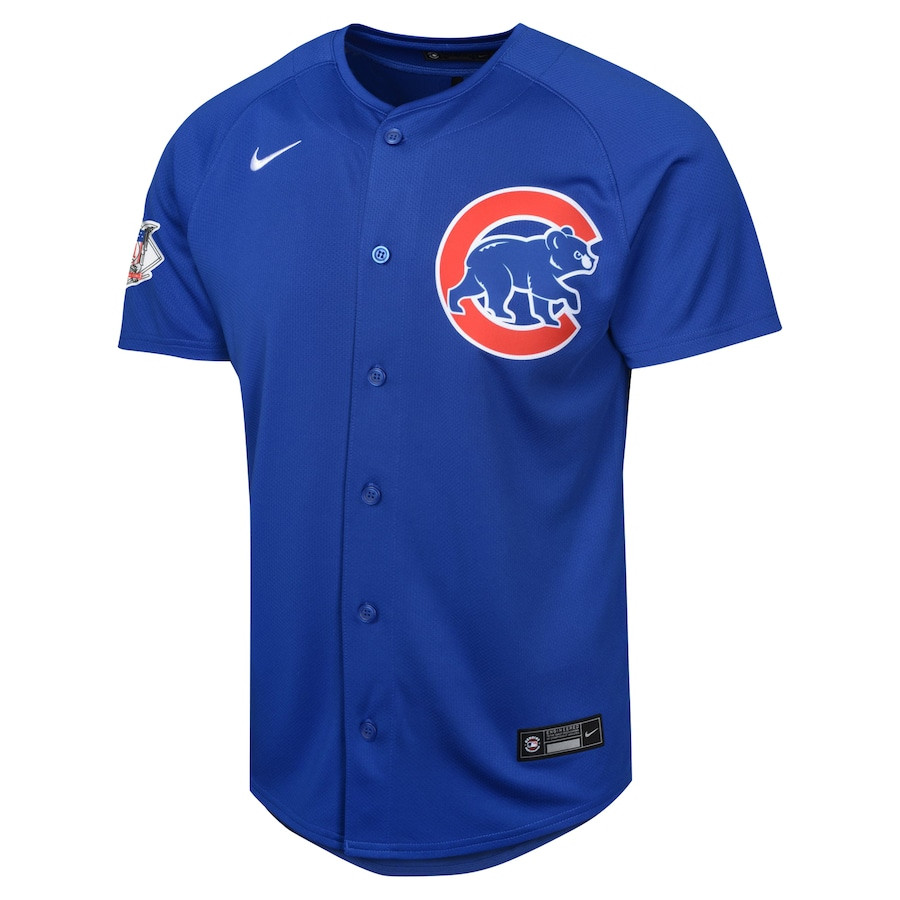 Alternative view of Chicago Cubs Alternate Limited YOUTH Baseball Jersey - Blue