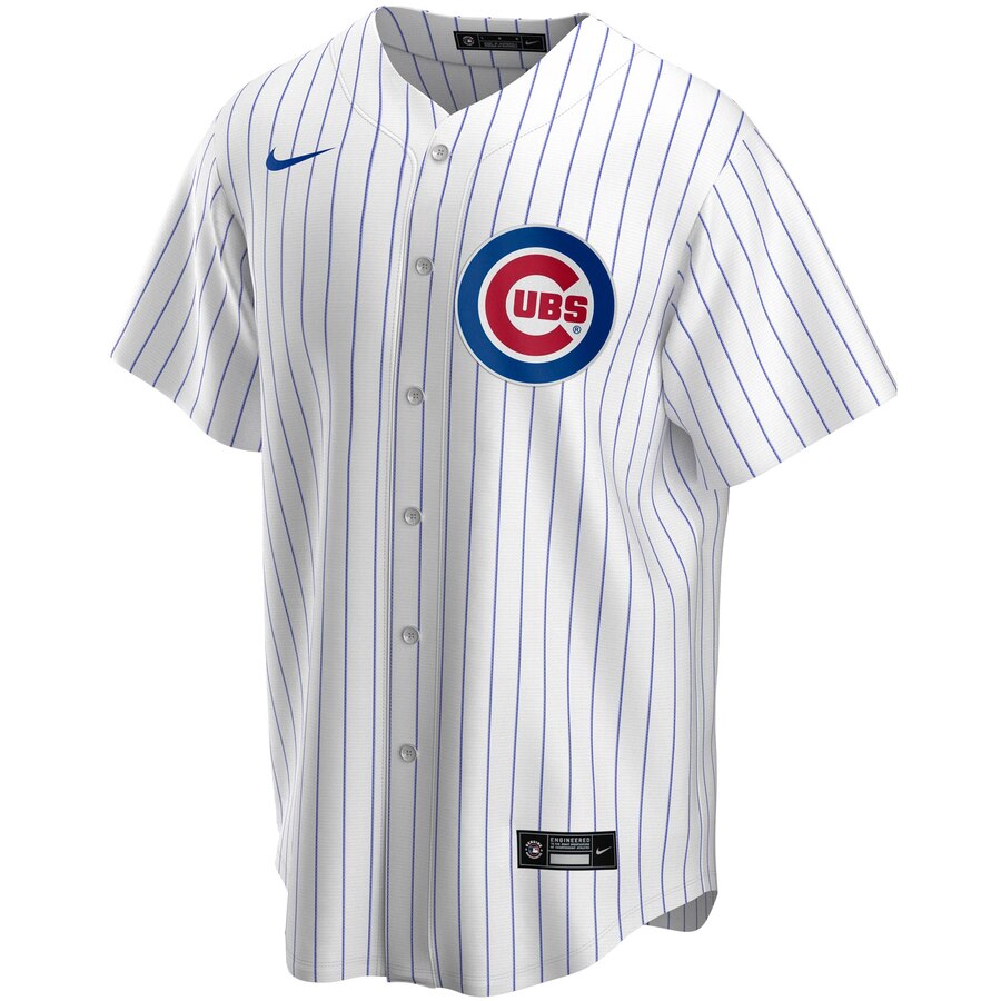 Alternative view of Chicago Cubs Home 2020 Replica Team Jersey ÃƒÂ¢Ã¢â€šÂ¬Ã¢â‚¬Å“ White