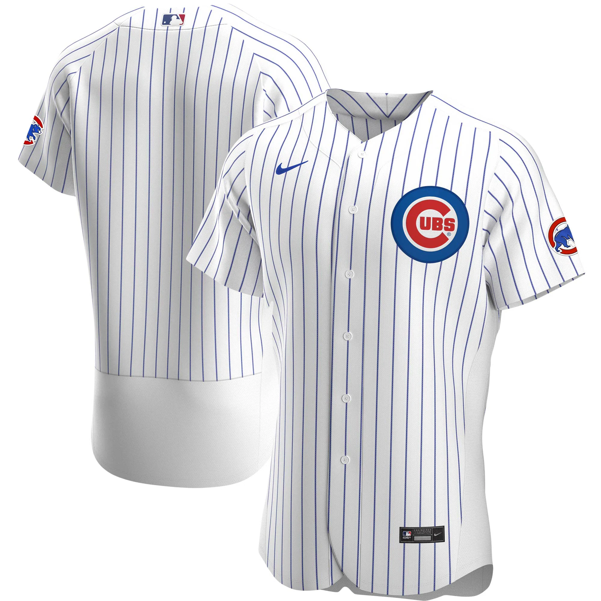 Chicago Cubs Home Authentic Team Baseball Jersey – White