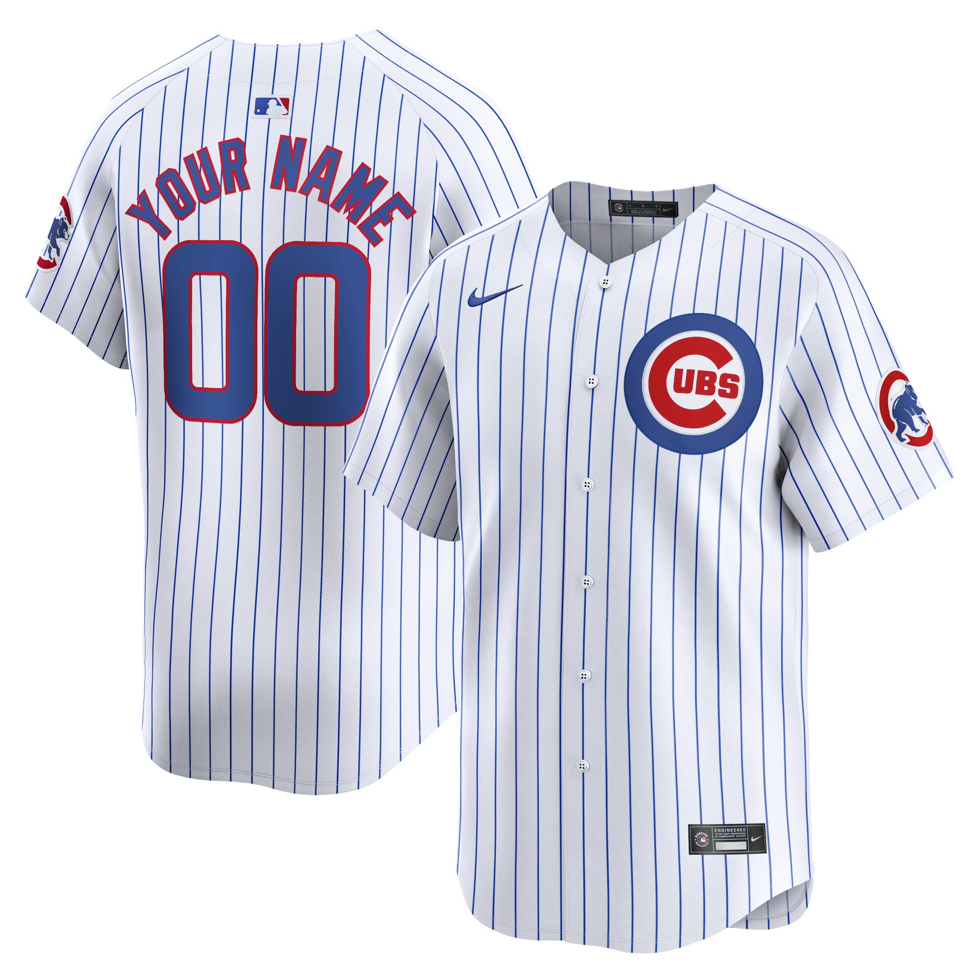 Chicago Cubs Home Limited Custom Baseball Jersey - White