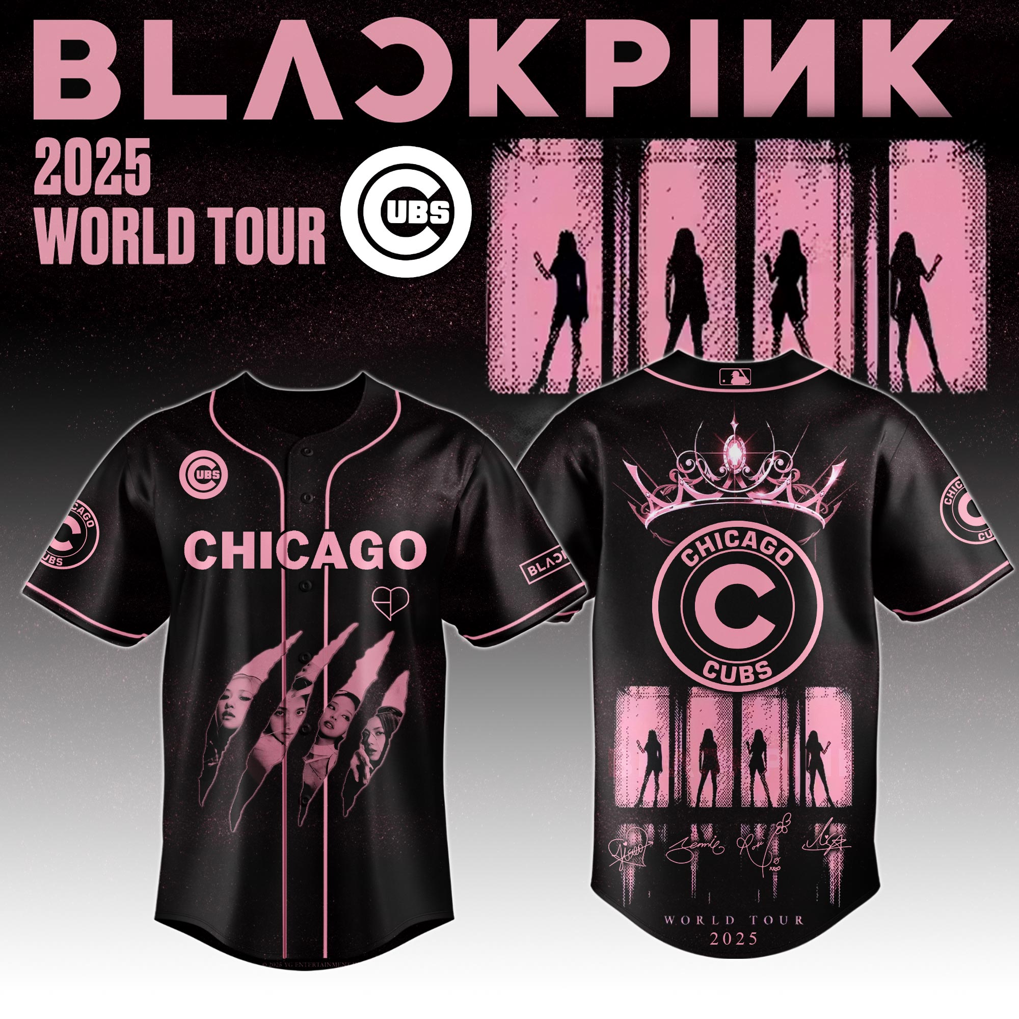 Chicago Cubs Mlb X Blackpink All Star Baseball Jersey