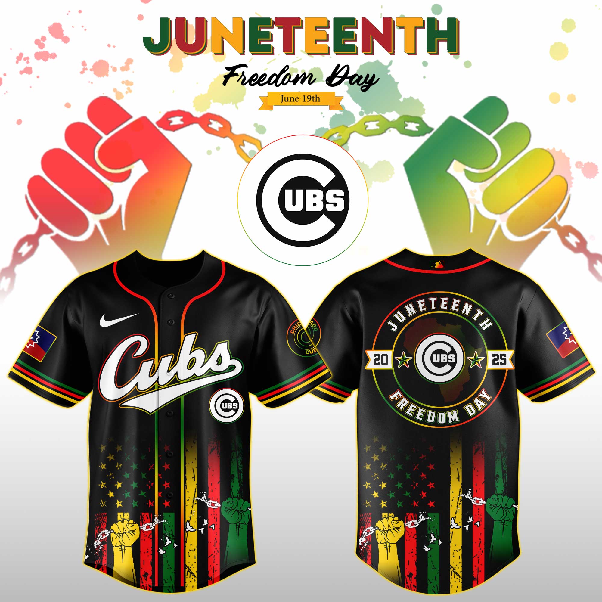 Chicago Cubs Mlb X Juneteenth Day Jersey Edition Jersey 2025