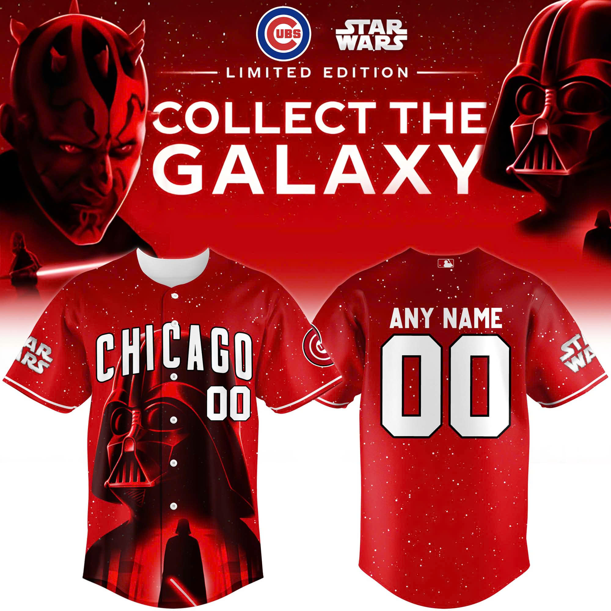 Chicago Cubs Mlb X Star Wars Darth Vader Baseball Jersey