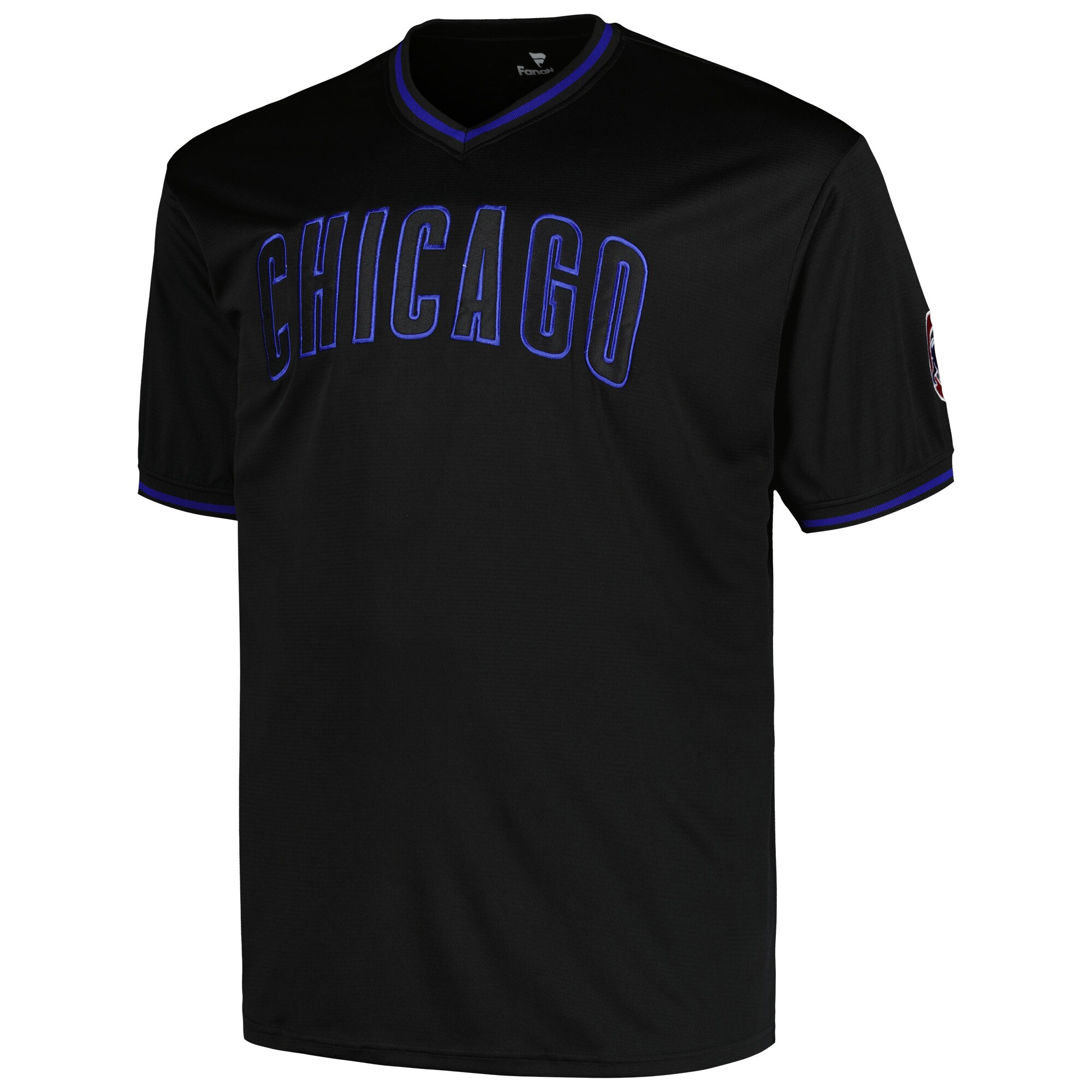 Alternative view of Chicago Cubs Profile Big & Tall Pop Fashion Baseball Jersey - Black