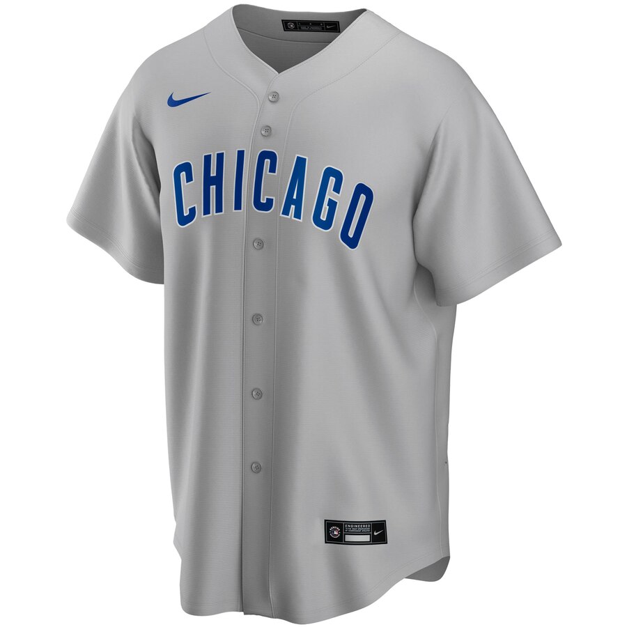 Alternative view of Chicago Cubs Road 2020 Replica Team Baseball Jersey ÃƒÂ¢Ã¢â€šÂ¬Ã¢â‚¬Å“ Gray