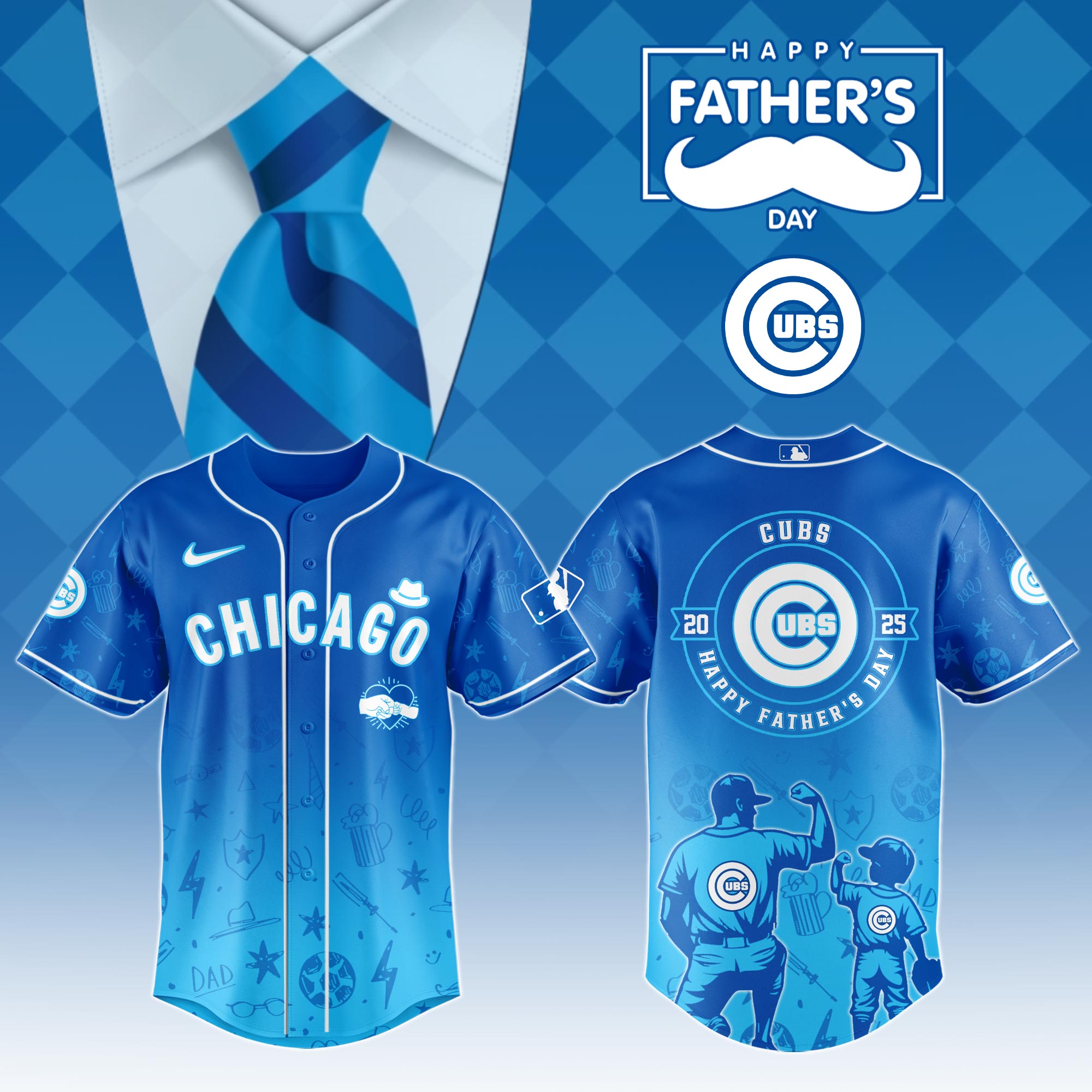 Chicago Cubs Special Father’s Day Limited Edition Jersey