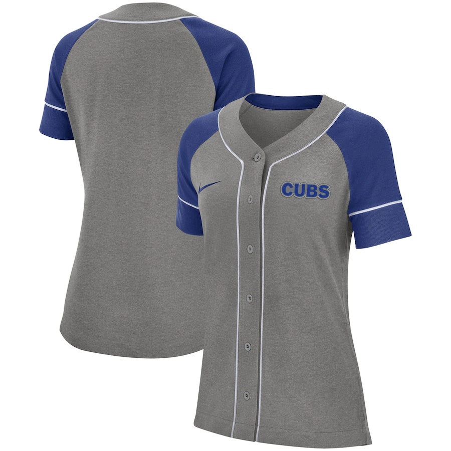 Chicago Cubs Women's Classic Baseball Jersey - Gray