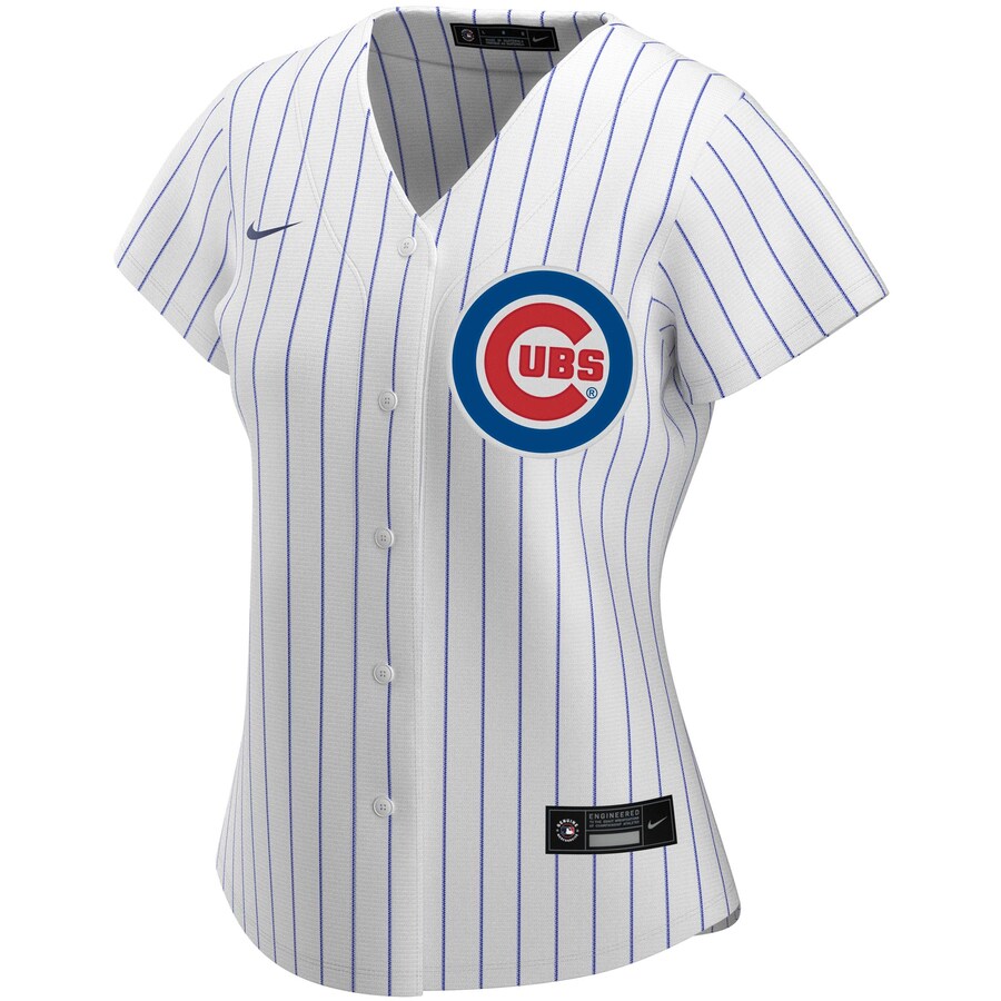 Alternative view of Chicago Cubs Women's Home 2020 Replica Team Jersey ÃƒÂ¢Ã¢â€šÂ¬Ã¢â‚¬Å“ White