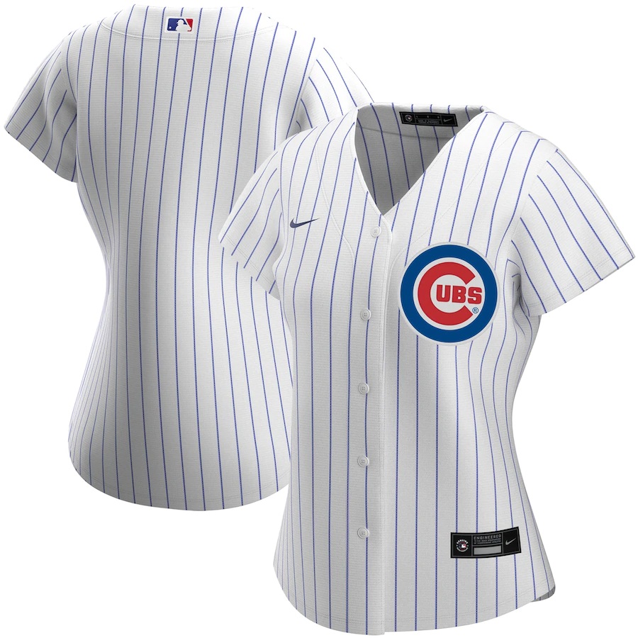 Chicago Cubs Women's Home 2020 Replica Team Jersey ÃƒÂ¢Ã¢â€šÂ¬Ã¢â‚¬Å“ White