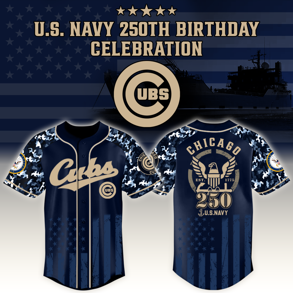 Chicago Cubs X Mlb Honoring 250 Years Of The U.s. Navy – Mlb Baseball Jersey