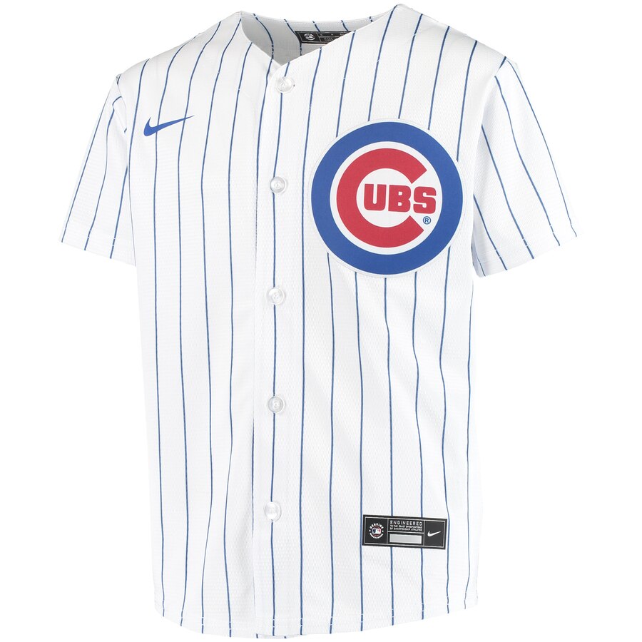 Alternative view of Chicago Cubs Youth Home 2020 Replica Team Jersey - White