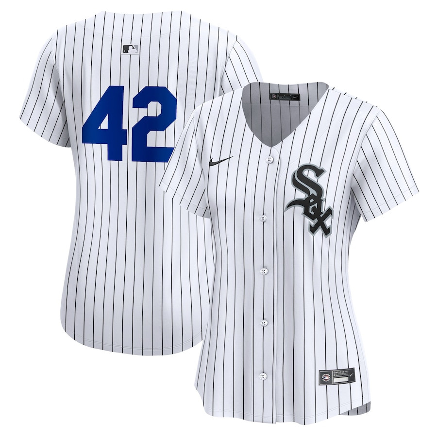 Chicago White Sox 2024 Jackie Robinson Day Home Limited Women Jersey - White