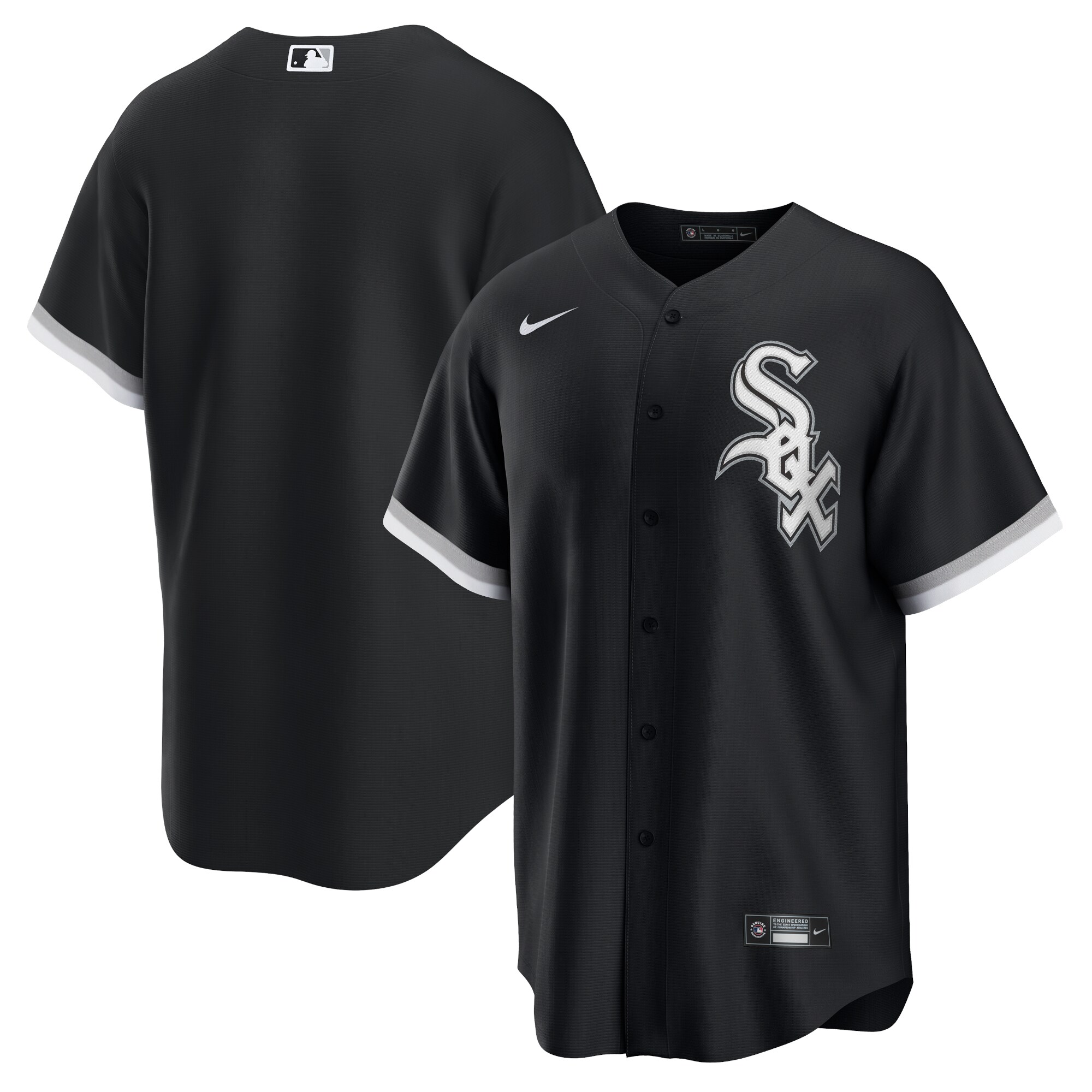Alternative view of Chicago White Sox Alternate Replica Team Jersey – Black