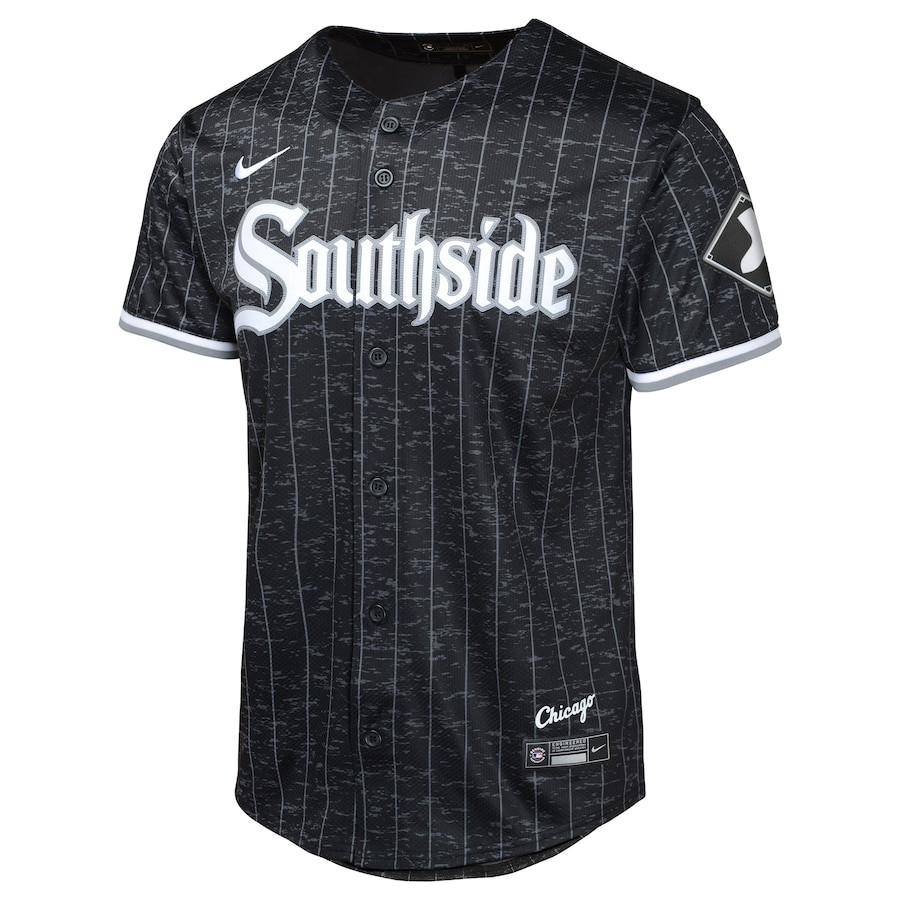 Alternative view of Chicago White Sox City Connect Limited YOUTH Jersey - Black