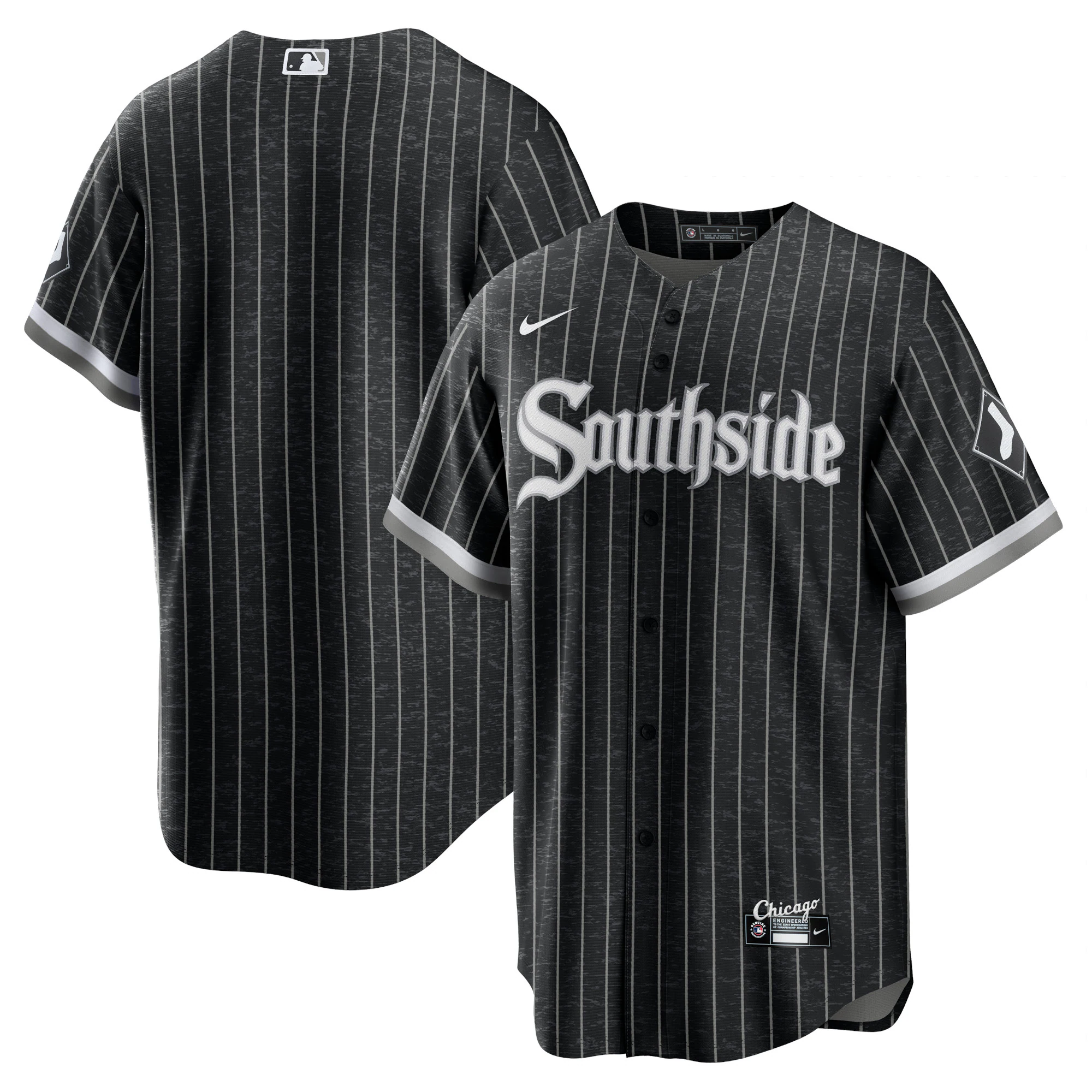 Alternative view of Chicago White Sox City Connect Replica Baseball Jersey - Black