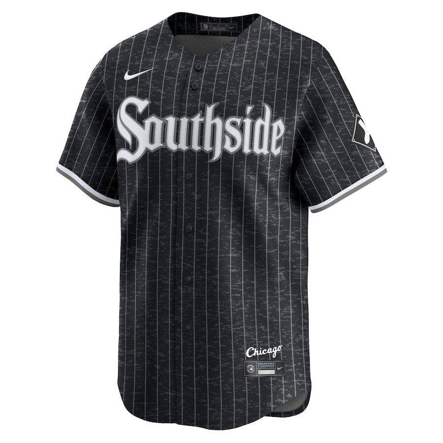Alternative view of Chicago White Sox City Connect Retired Men Baseball Jersey - Black