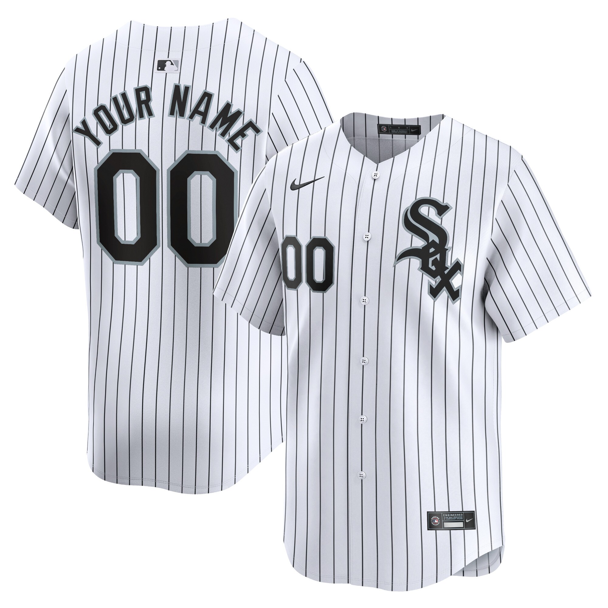Chicago White Sox Home Limited Custom Baseball Jersey - White